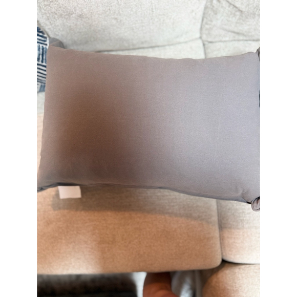 EnVogue International Gray White Elephant Pattern Accent Pillows One Size - Picture 6 of 7